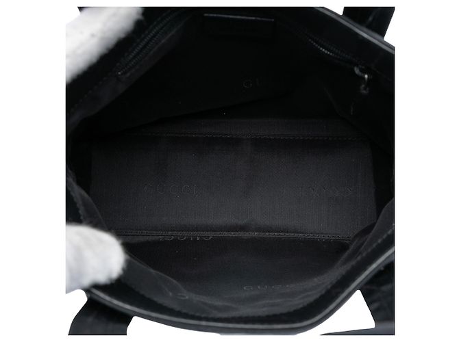 Borsa Gucci GG Canvas nera Nero - vista 4