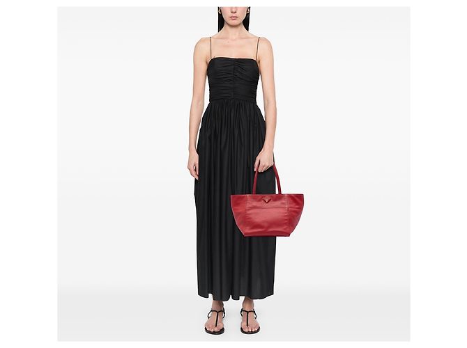 Tote Vitello Daino rosso Prada - vista 6