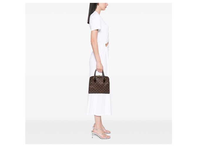 Borsa a mano Triana in Damier Ebene marrone Louis Vuitton - vista 7