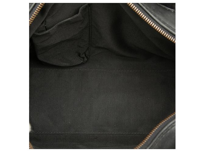Borsa Chanel CC in agnello nero con cuciture wild stitch - vista 4