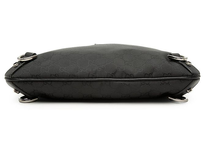 Borsa a tracolla Gucci GG Nylon Abbey D Ring nera Nero - vista 3