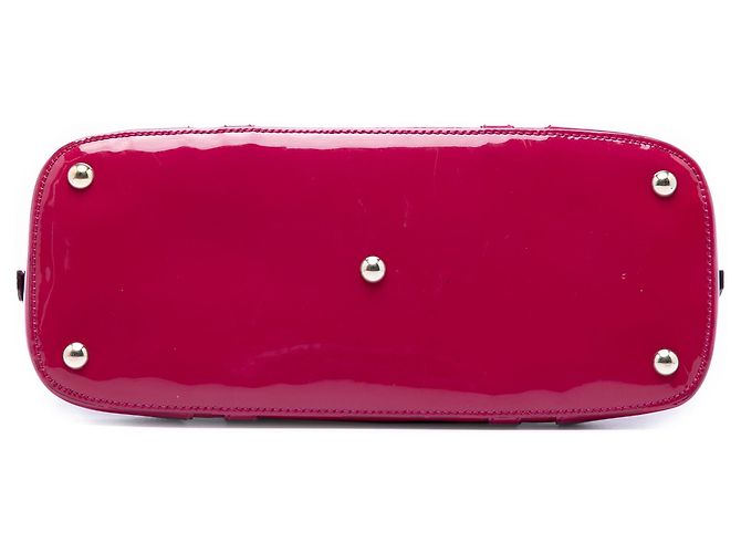 Piccola borsa satchel Gucci Small Microguccissima in vernice rosa - vista 3