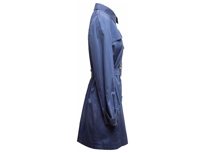 Autre Marque Gabardina de doble botonadura Navy Cinzia Rocca Talla US 14 Azul - vista 3