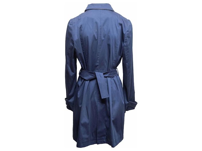 Autre Marque Gabardina de doble botonadura Navy Cinzia Rocca Talla US 14 Azul - vista 4