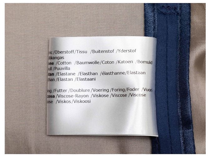 Autre Marque Gabardina de doble botonadura Navy Cinzia Rocca Talla US 14 Azul - vista 7