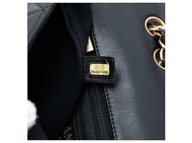 Borsa a tracolla Chanel Quilted Lambskin Braided Saddle Flap nera Nero - vista 5
