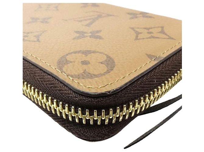 Langer Louis Vuitton Monogram Reverse Clemence Geldbeutel braun - Ansicht 11