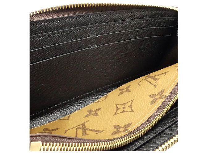 Langer Louis Vuitton Monogram Reverse Clemence Geldbeutel braun - Ansicht 5