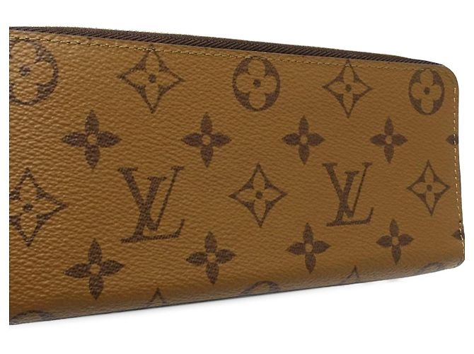 Langer Louis Vuitton Monogram Reverse Clemence Geldbeutel braun - Ansicht 7