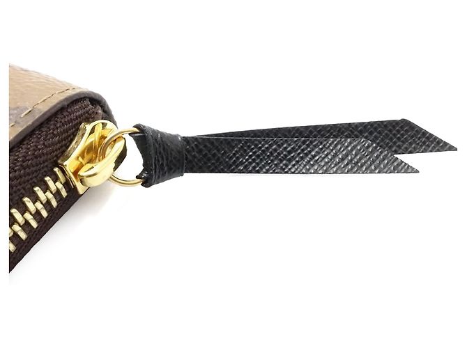 Langer Louis Vuitton Monogram Reverse Clemence Geldbeutel braun - Ansicht 8