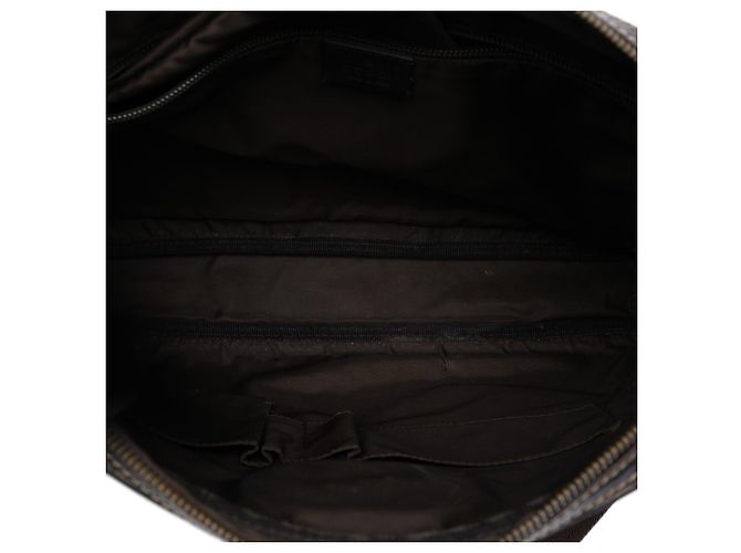 Borsa a tracolla Gucci GG Supreme Interlocking G beige - vista 4