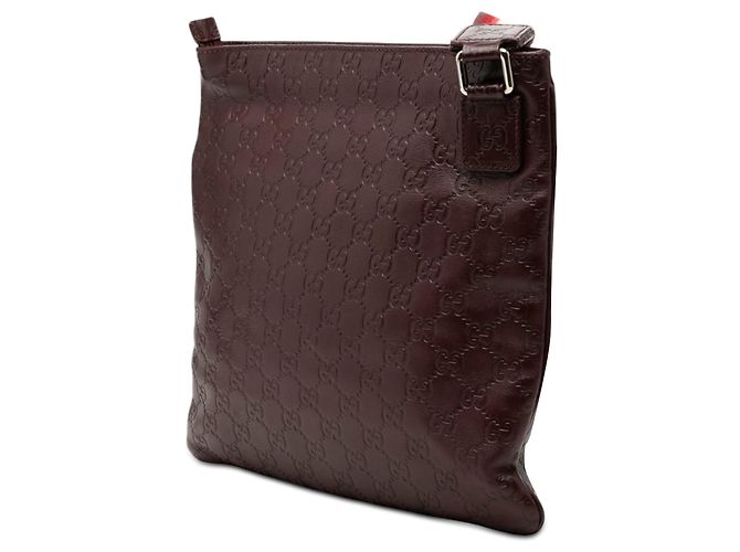 Borsa a tracolla Gucci Guccissima Web rossa Rosso - vista 2