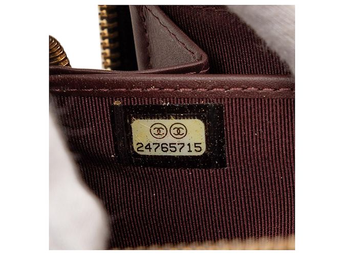 Portafoglio lungo con zip Chanel CC Quilted Caviar nero - vista 6