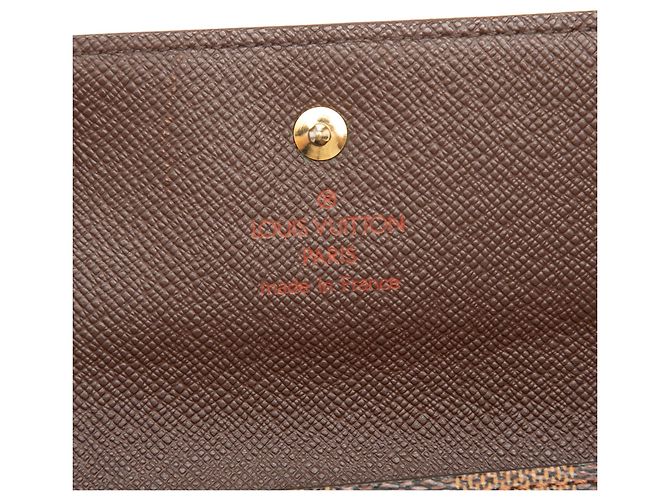Portafoglio Elise in Damier Ebene marrone Louis Vuitton - vista 6