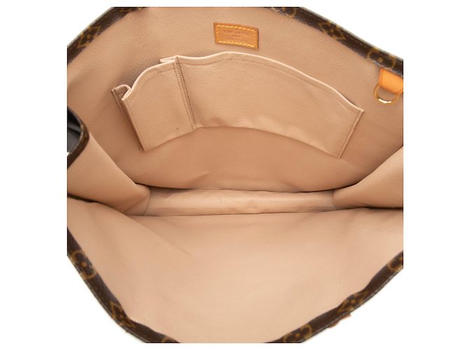 Borsa Tote Louis Vuitton Monogram Sac Plat marrone - vista 4