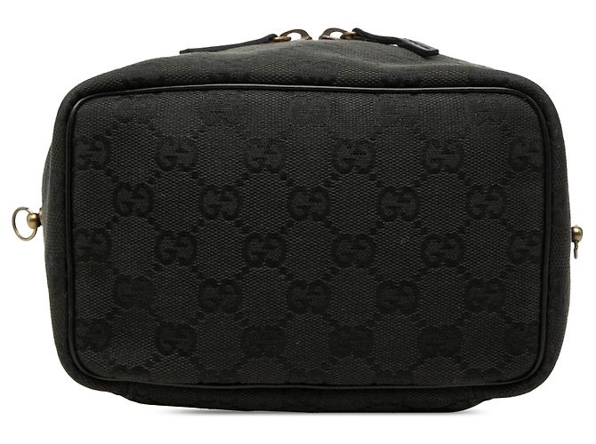 Borsa vanity Gucci GG Canvas nera Nero - vista 3