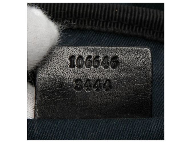 Borsa vanity Gucci GG Canvas nera Nero - vista 6
