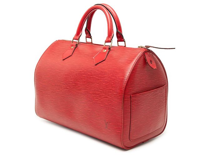 Borsa Boston Louis Vuitton Epi Speedy 30 rossa Rosso - vista 2