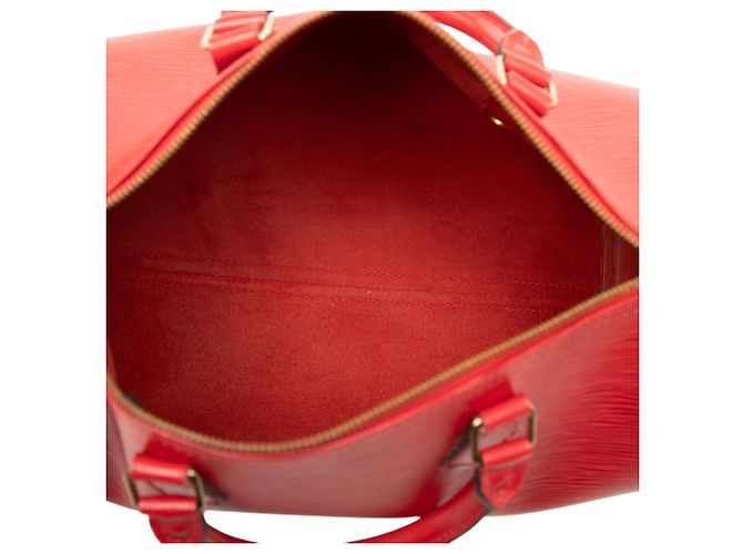 Borsa Boston Louis Vuitton Epi Speedy 30 rossa Rosso - vista 4