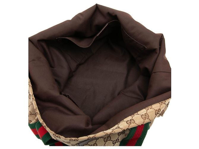 Tote Gucci GG Canvas Web beige - vista 4