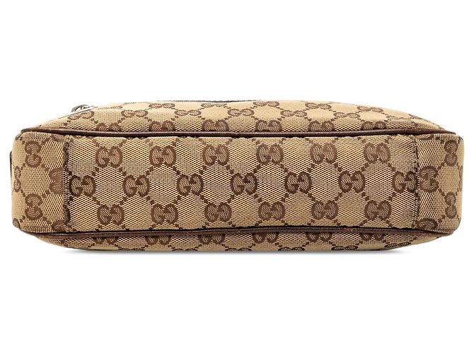 Borsa a tracolla Gucci GG Canvas Web Pop beige - vista 3