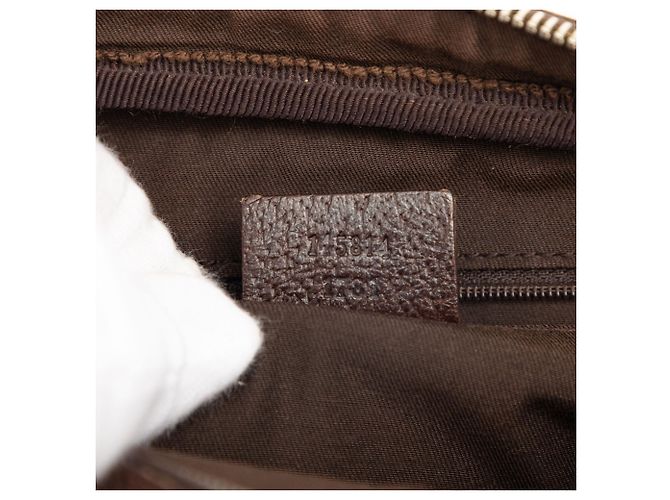 Borsa a tracolla Gucci GG Canvas Web Pop beige - vista 6