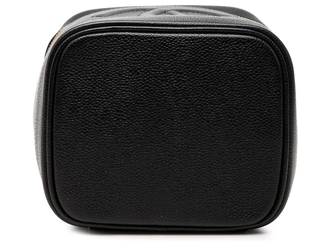 Vanity Beauty case Chanel CC Caviar nero - vista 3