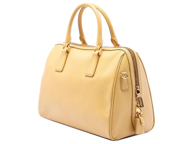 Borsa Boston Saffiano Lux gialla Prada Satchel Giallo - vista 2
