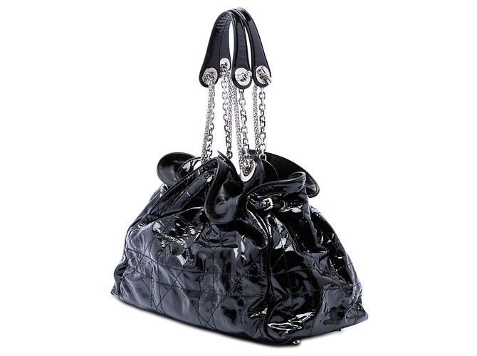 Tote Dior Black Patent Cannage Le Trente Nero - vista 2
