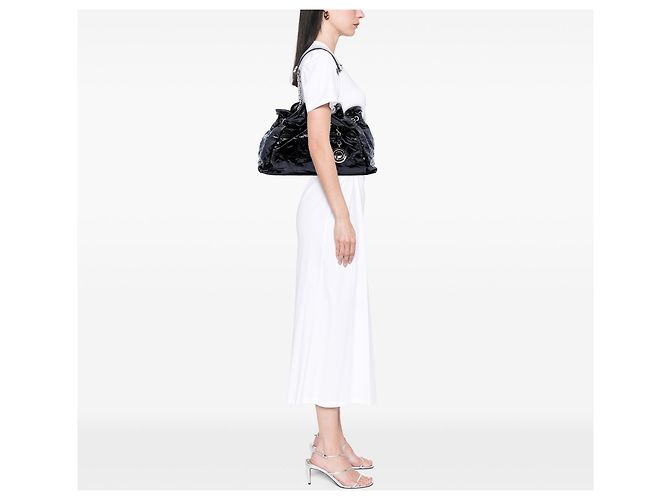 Tote Dior Black Patent Cannage Le Trente Nero - vista 6