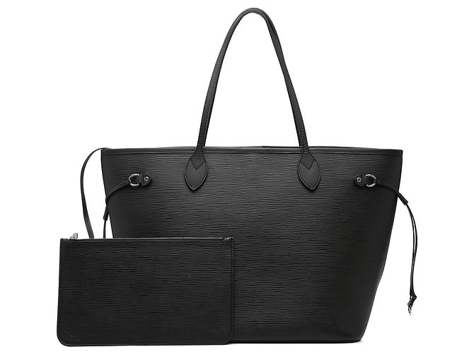 Borsa Tote Louis Vuitton Epi Neverfull MM nera Nero - vista 8