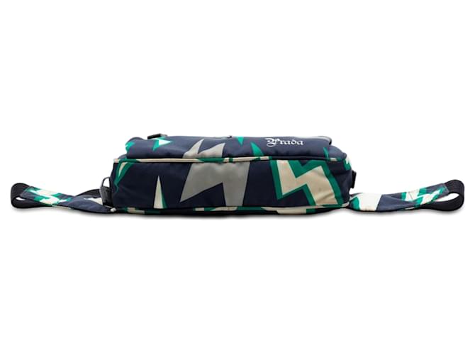 Borsa a tracolla Blue Prada Universal Studios Tessuto Frankenstein Thunder - vista 3