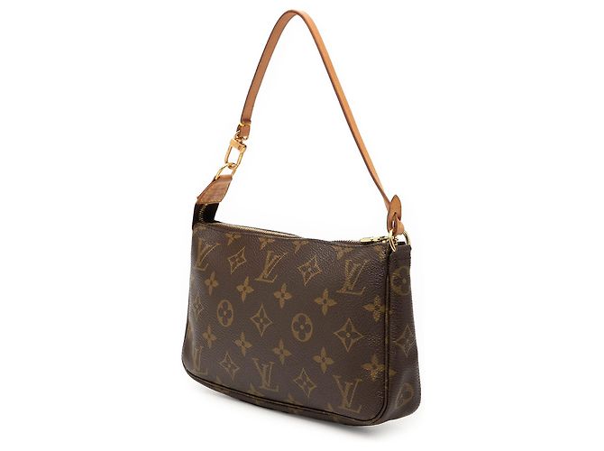 Borsa a tracolla Louis Vuitton Monogram Pochette Accessoires marrone - vista 2
