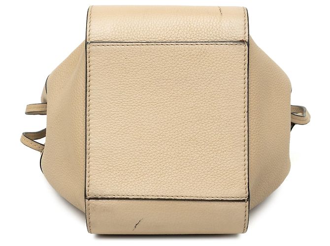 LOEWE Mini Grained Calfskin Drawstring Hammock Tasche Braun - Ansicht 3
