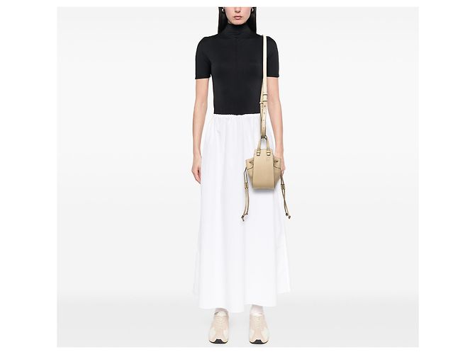 LOEWE Mini Grained Calfskin Drawstring Hammock Tasche Braun - Ansicht 7