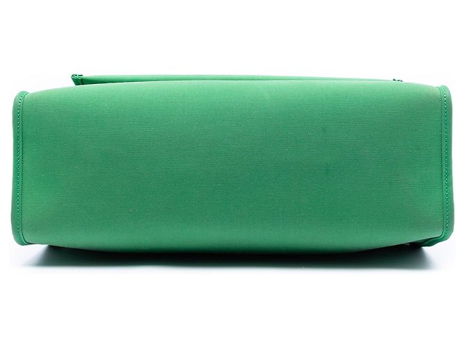 Borsa Hermès Toile Herbag Zip 31 verde - vista 3
