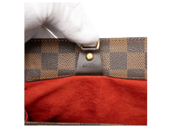 Borsa Tote Louis Vuitton Damier Ebene Parioli GM marrone - vista 7
