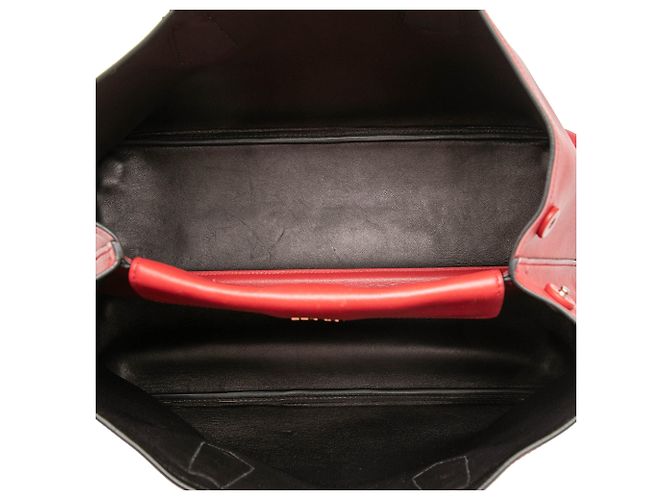 Borsa Double Saffiano Cuir Large rossa Prada Rosso - vista 4