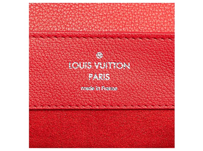Zaino Louis Vuitton Taurillon Lockme rosso - vista 5