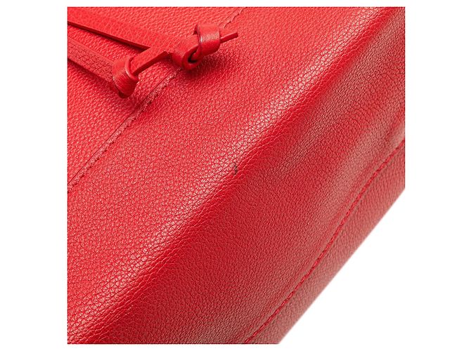 Zaino Louis Vuitton Taurillon Lockme rosso - vista 8
