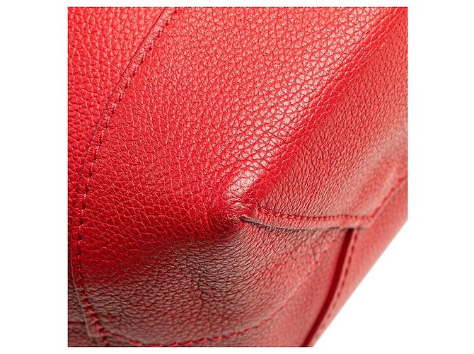 Zaino Louis Vuitton Taurillon Lockme rosso - vista 9