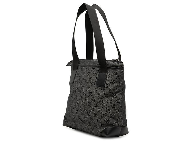 Tote in denim Gucci GG nero - vista 2