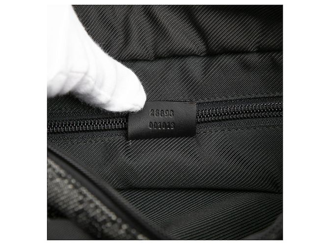 Tote in denim Gucci GG nero - vista 6