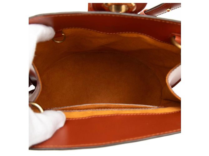 Borsa a tracolla Louis Vuitton Epi Cluny marrone - vista 4
