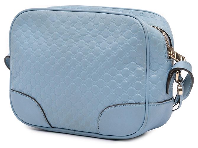 Borsa a tracolla blu Gucci Mini Microguccissima Bree - vista 2
