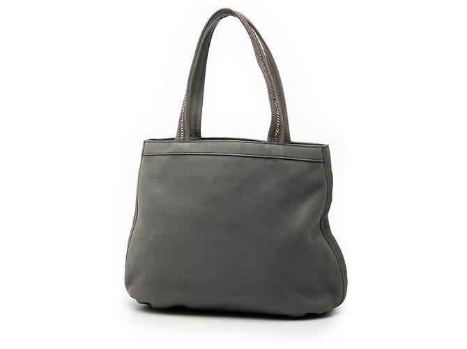 Fendi Nubuck FF Chains Tote in Grau - Ansicht 2