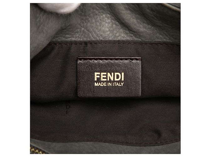 Fendi Nubuck FF Chains Tote in Grau - Ansicht 6