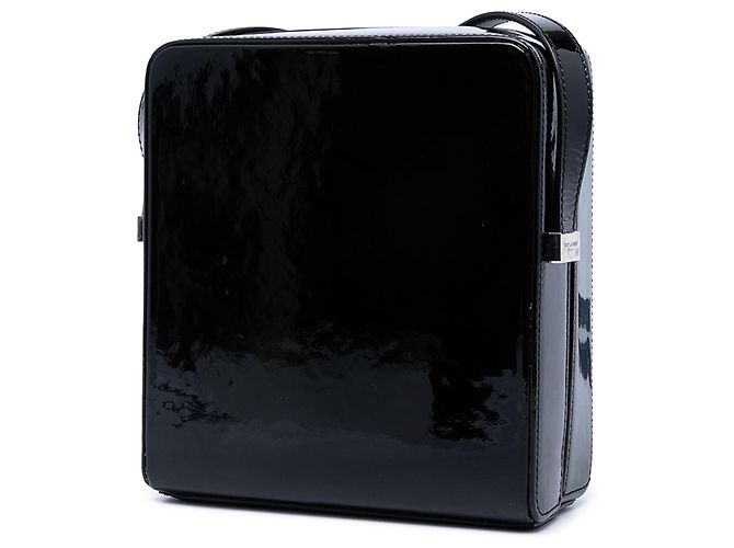 Borsa Camera in vernice nera Saint Laurent Nero - vista 2