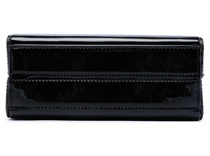 Borsa Camera in vernice nera Saint Laurent Nero - vista 3
