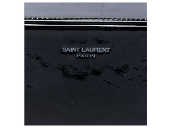 Borsa Camera in vernice nera Saint Laurent Nero - vista 5